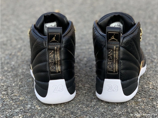 Gold-White Black 'Reptile' Jordan AO6068-007 Retro Air 12 Metallic 0620
